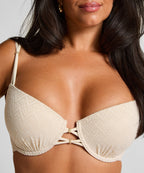Crochet Bikini Top   - Weiß