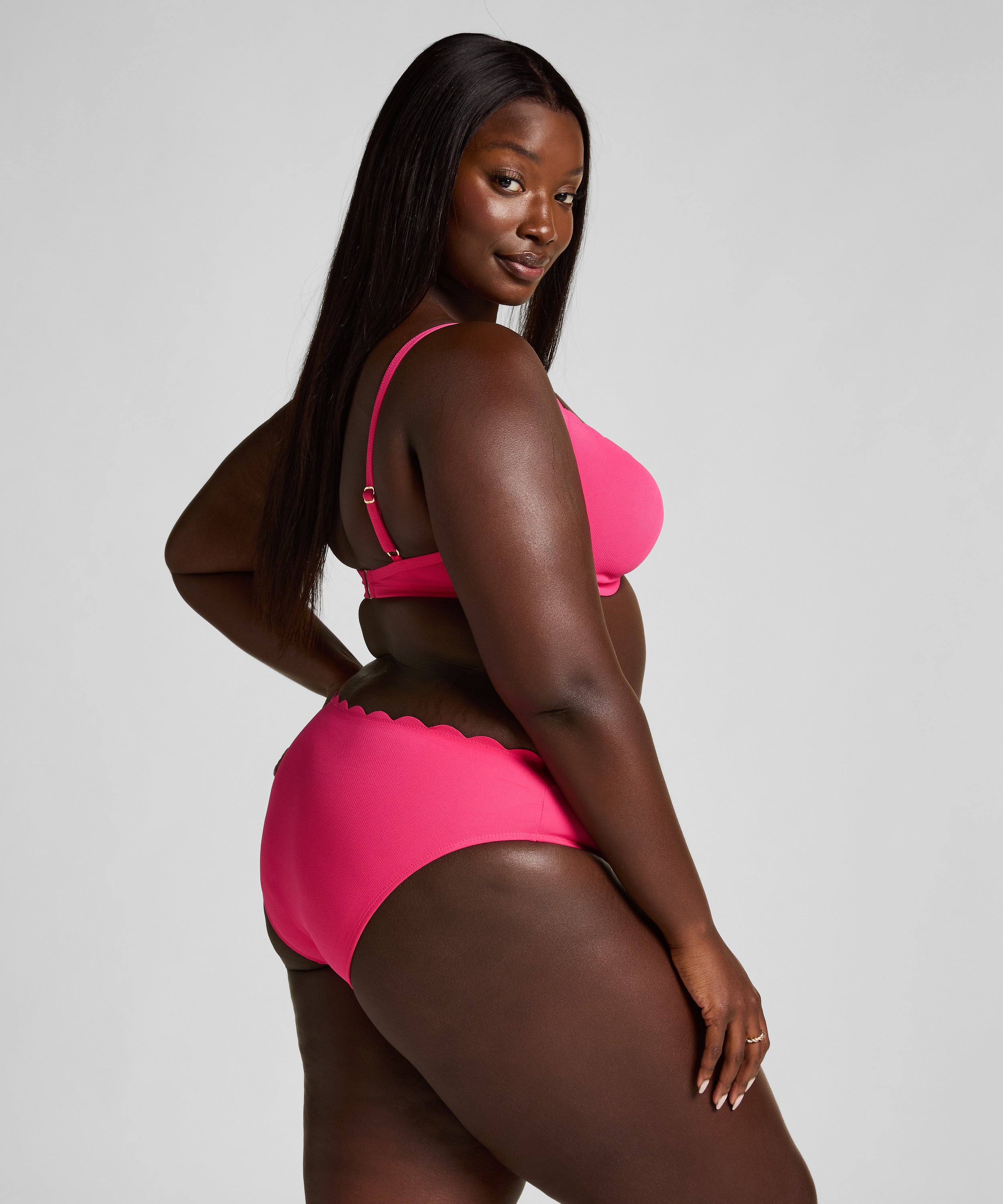 Scallop Rio-Bikini-Unterteil  - Rosa