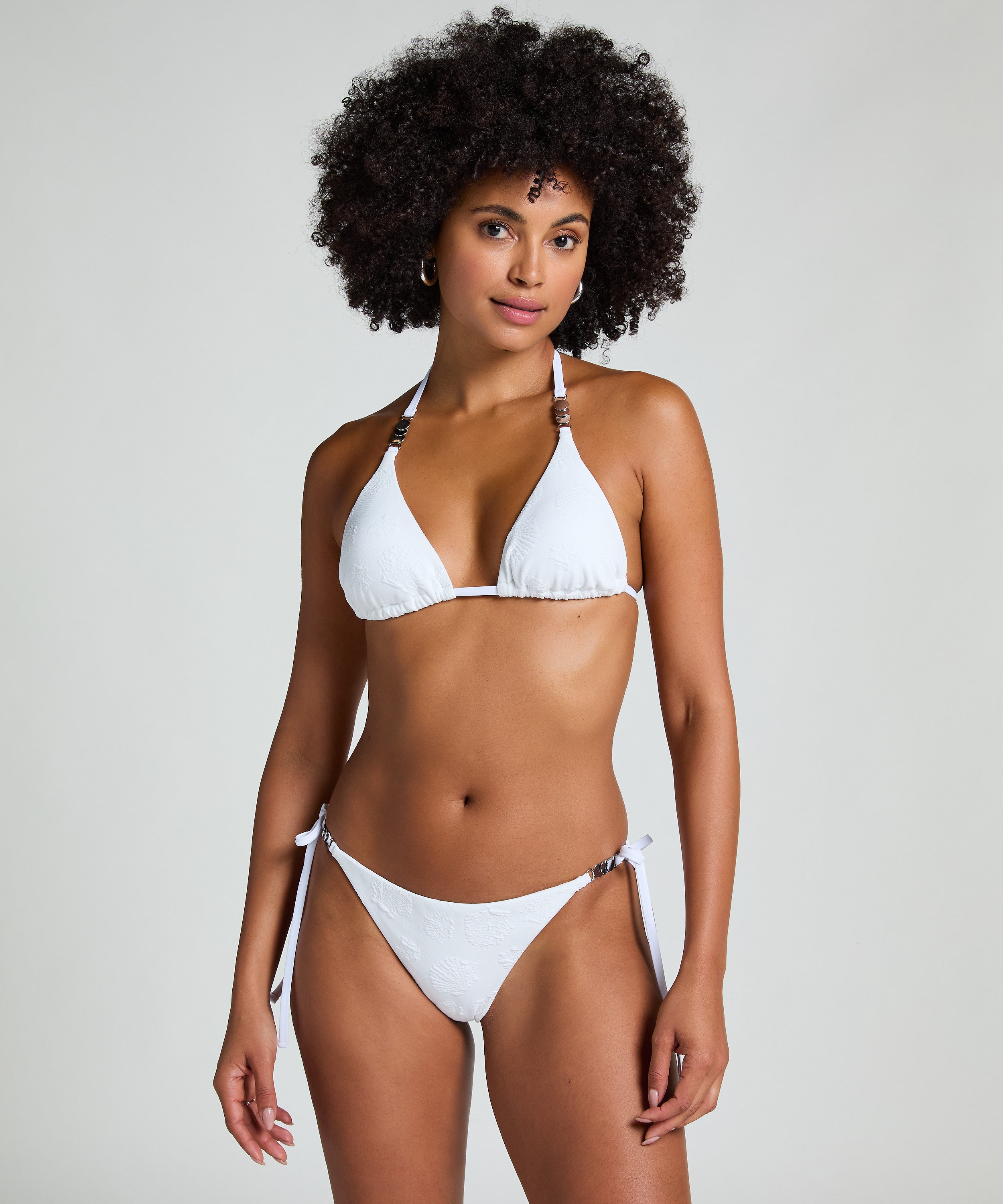 Bikini-Unterteil Seashell  - Weiß