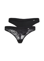 2er-Pack Strings Angie  - Schwarz