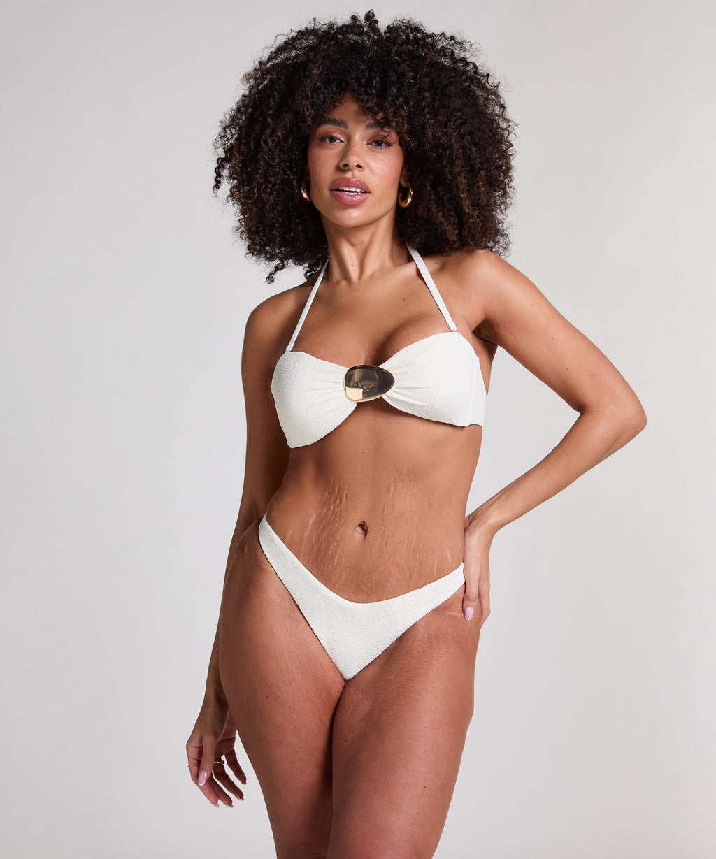 Cabo Bandeau-Bikini-Top  - Weiß