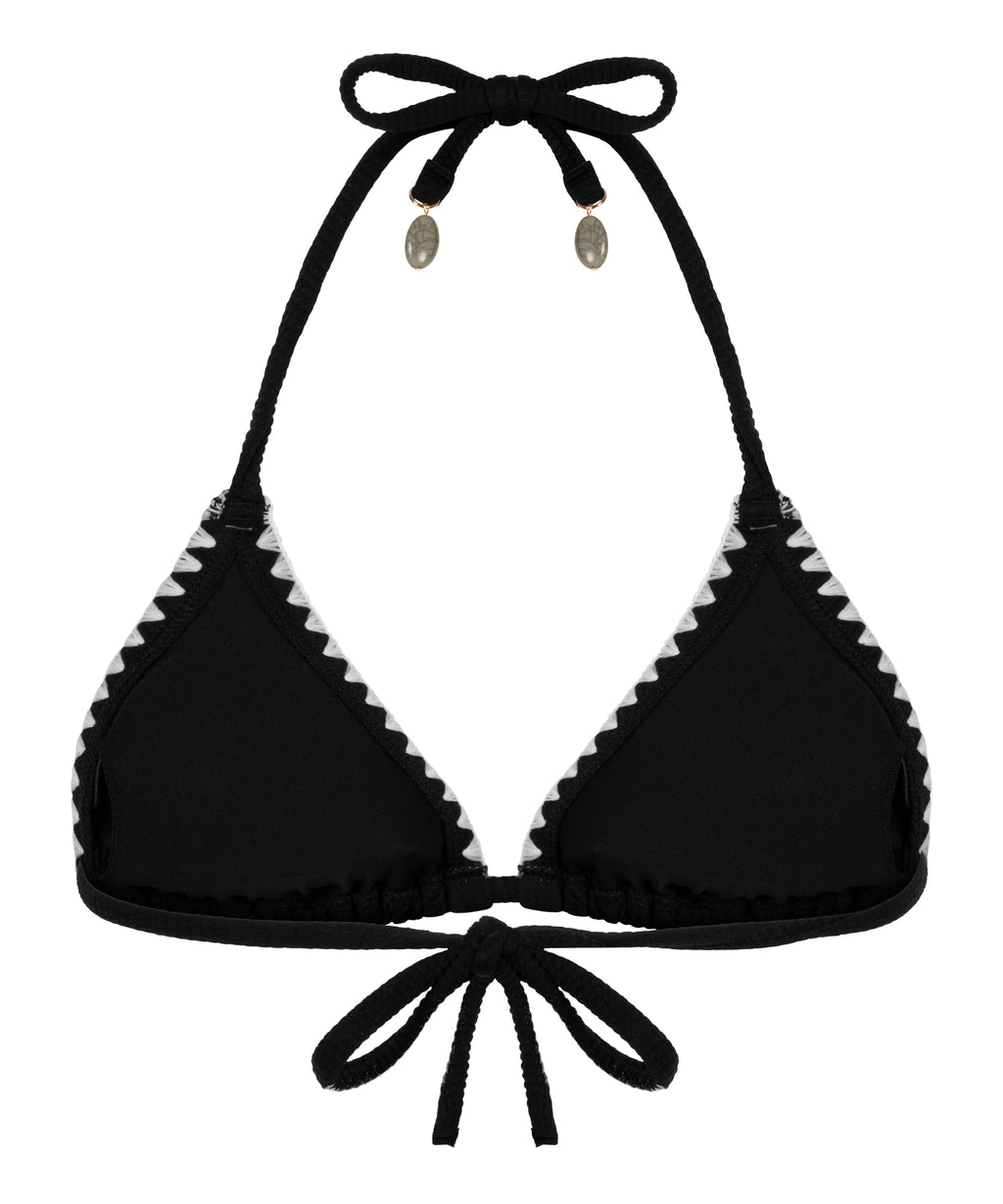 Triangel-Bikinioberteil Kenya  - Schwarz