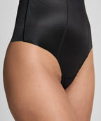 Formender Scuba-Tanga mit hoher Taille  - Schwarz