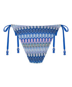 Bikiniunterteil mit hohem Beinausschnitt Cali  - Blau