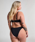 Neopren Bandeau Bikinioberteil  - Schwarz