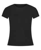 Pyjama-Top Rib Essential  - Schwarz