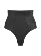 Formender Scuba-Tanga mit hoher Taille  - Schwarz