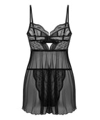 Babydoll Isabelle  - Schwarz