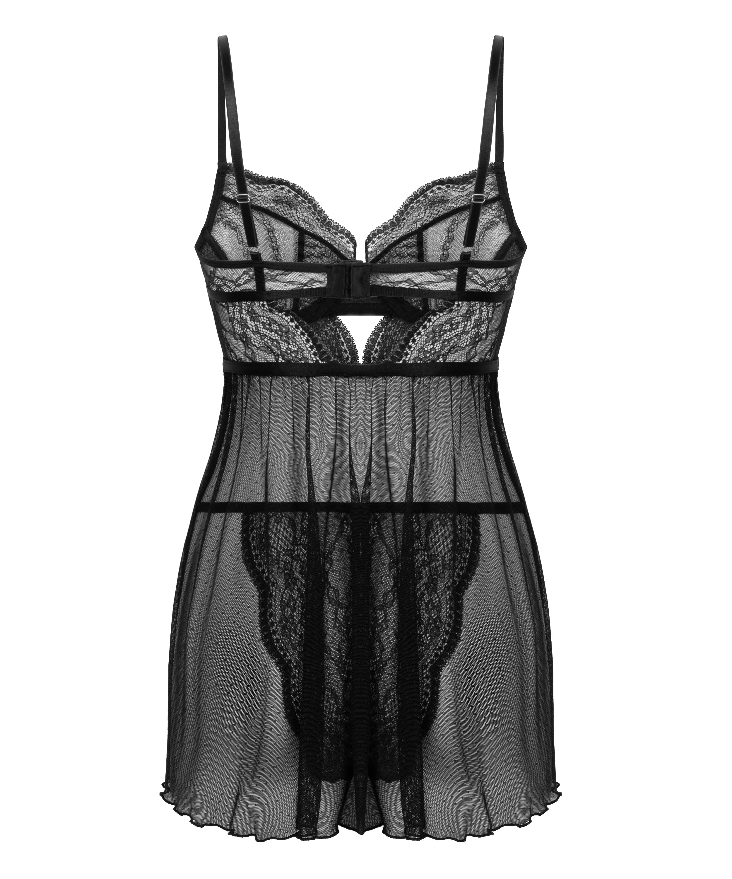 Babydoll Isabelle  - Schwarz