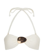 Cabo Bandeau-Bikini-Top  - Weiß