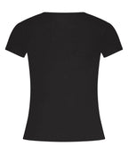 Pyjama-Top Rib Essential  - Schwarz