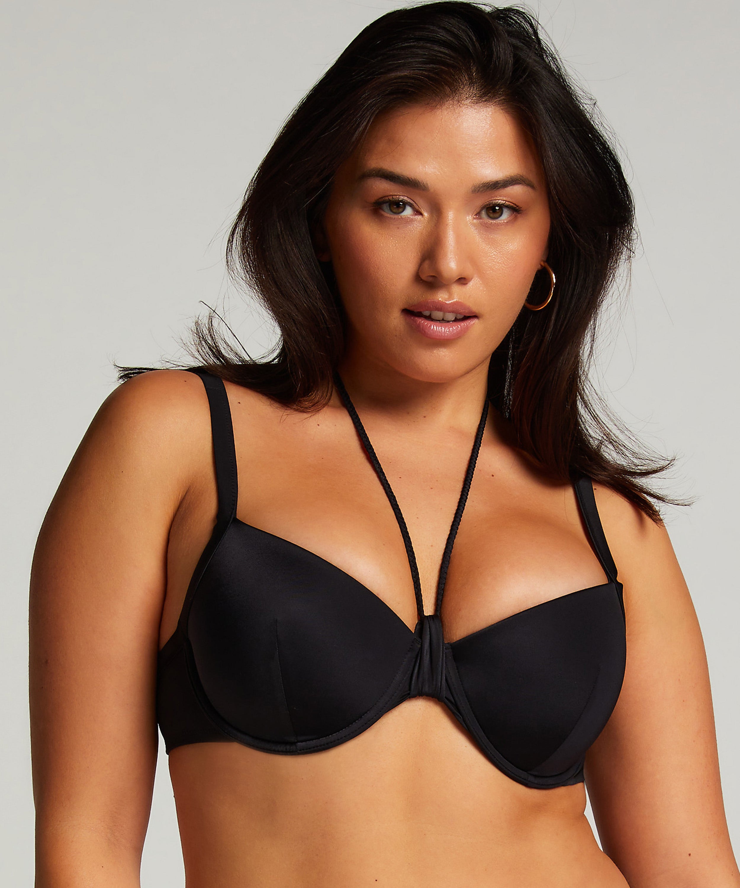 Vorgeformtes Bügel-Bikinioberteil Luxe  - Schwarz