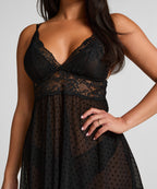 Babydoll Beatriz  - Schwarz
