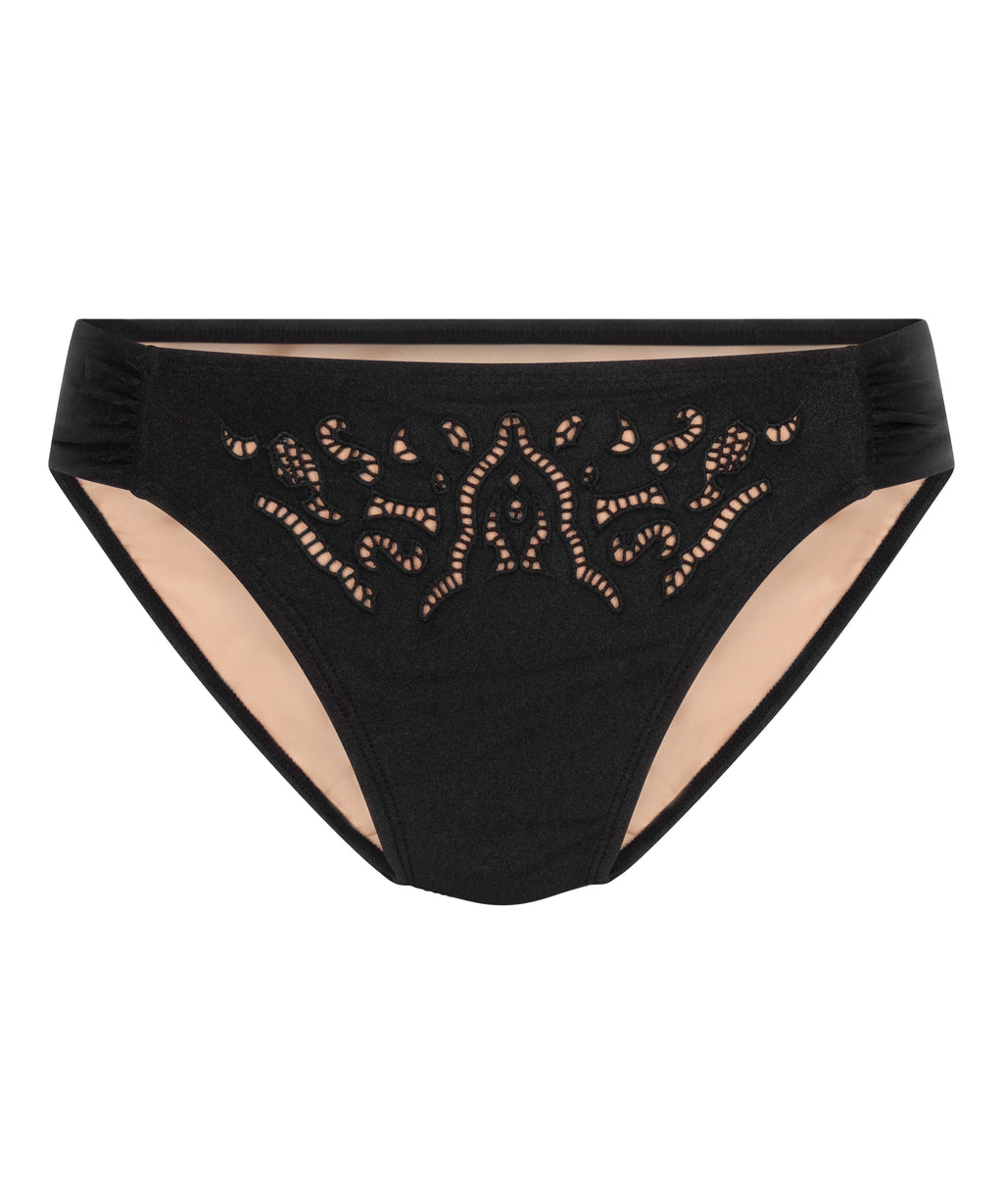 Boho Rio Bikinihose  - Schwarz