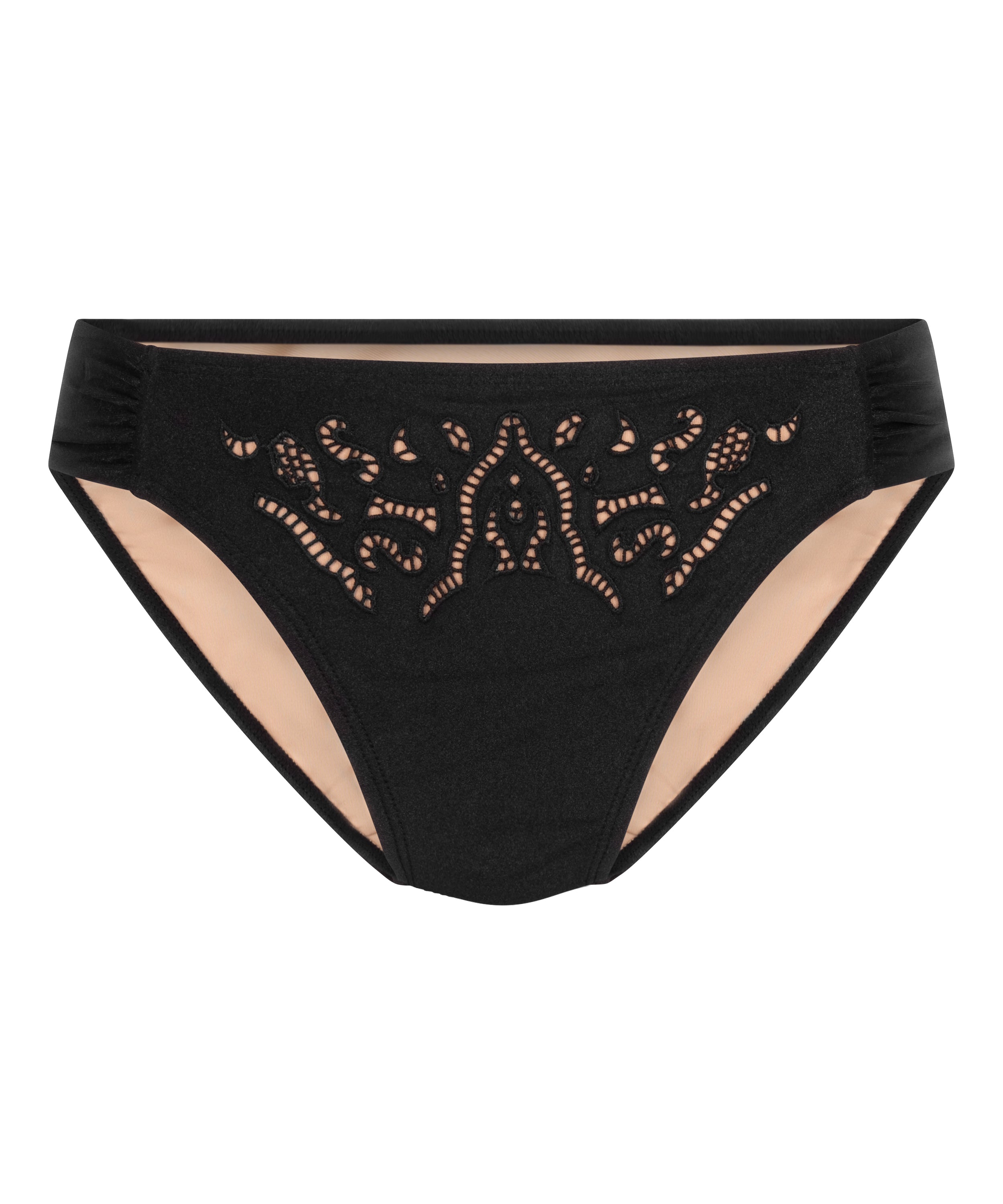 Boho Rio Bikinihose  - Schwarz