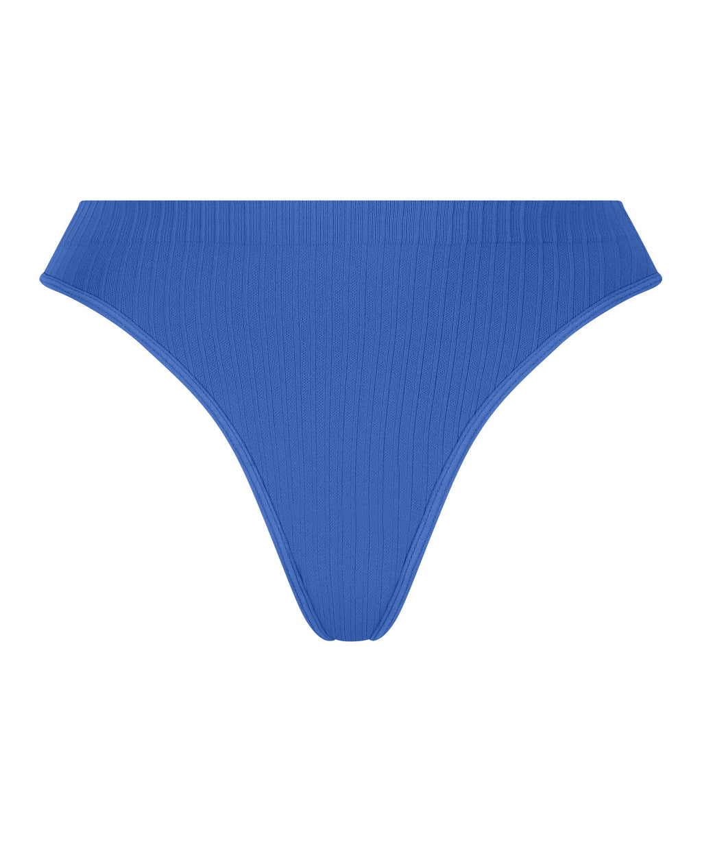 Hoch ausgeschnittener String Dianne  - Blau