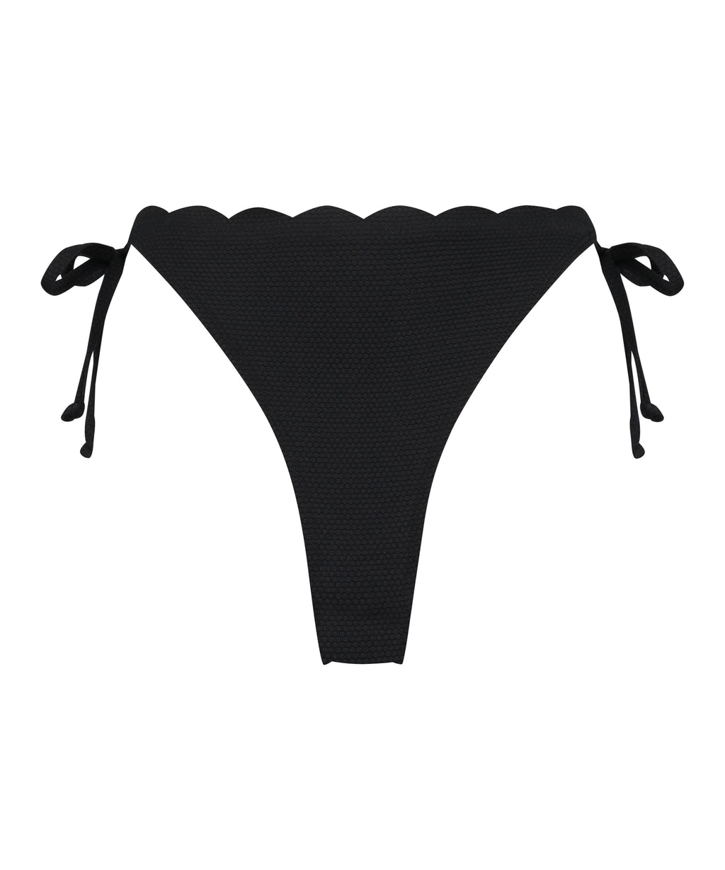 Bikinihose Scallop  - Schwarz