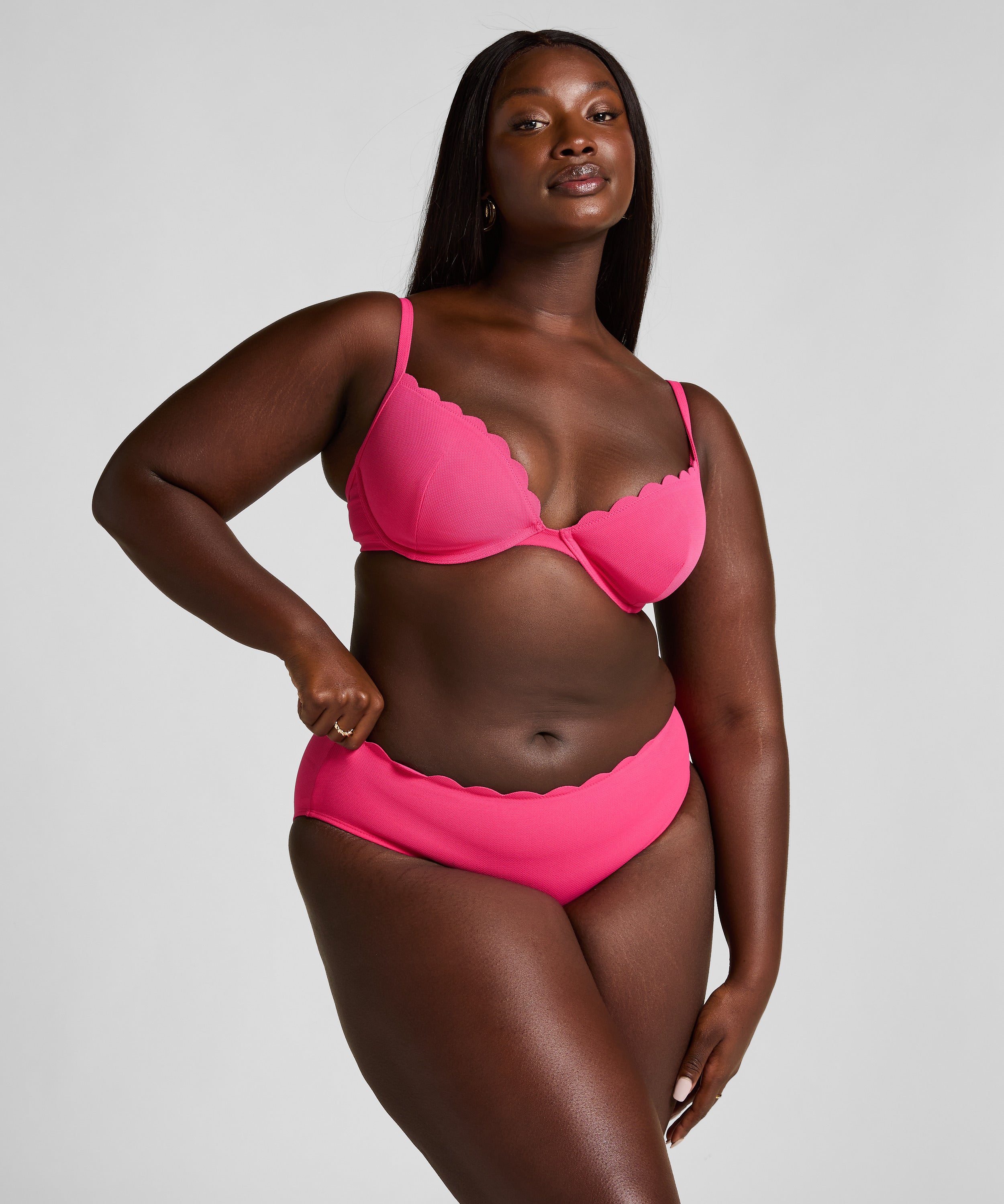 Scallop Rio-Bikini-Unterteil  - Rosa