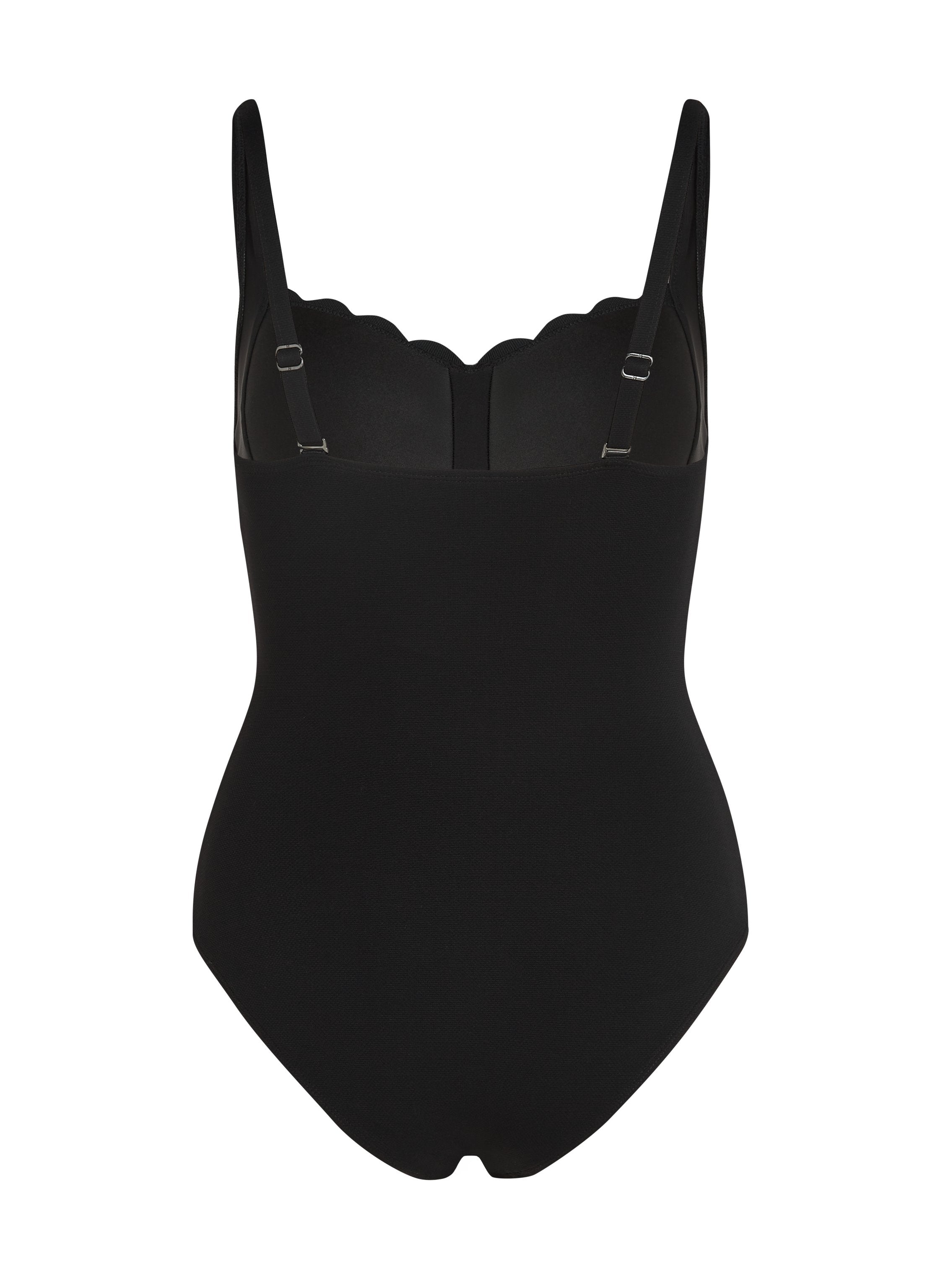 Badeanzug Shaping Scallop  - Schwarz