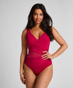 Badeanzug Shaping Shell Mesh  - Rosa