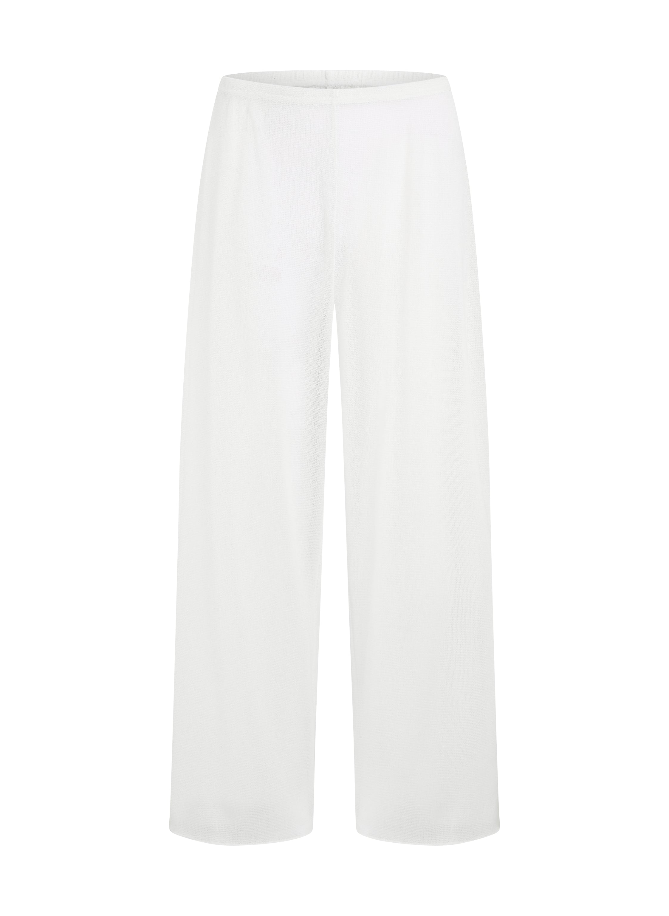 Strand-Strickhose  - Weiß