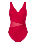 Badeanzug Shaping Shell Mesh  - Rosa