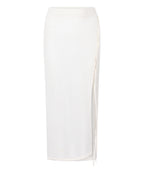 Crochet Midi-Skirt  - Weiß