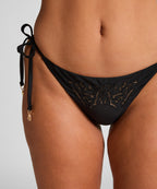Boho Freches Bikiniunterteil  - Schwarz