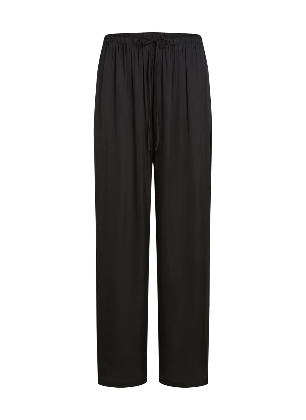 Satin-Strandhose  - Schwarz