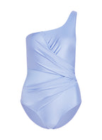 Badeanzug Shaping Shell Mesh  - Blau