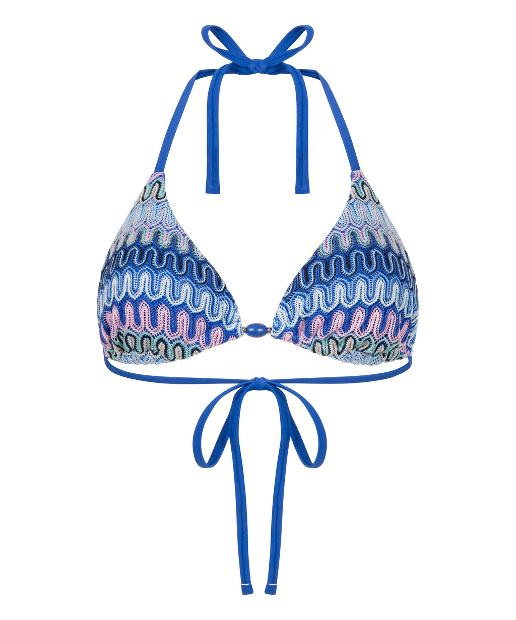 Triangel-Bikinioberteil Cali  - Blau