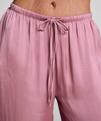 Satin-Strandhose  - Rosa
