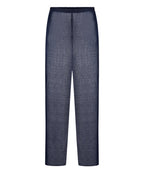 Strand-Strickhose  - Blau
