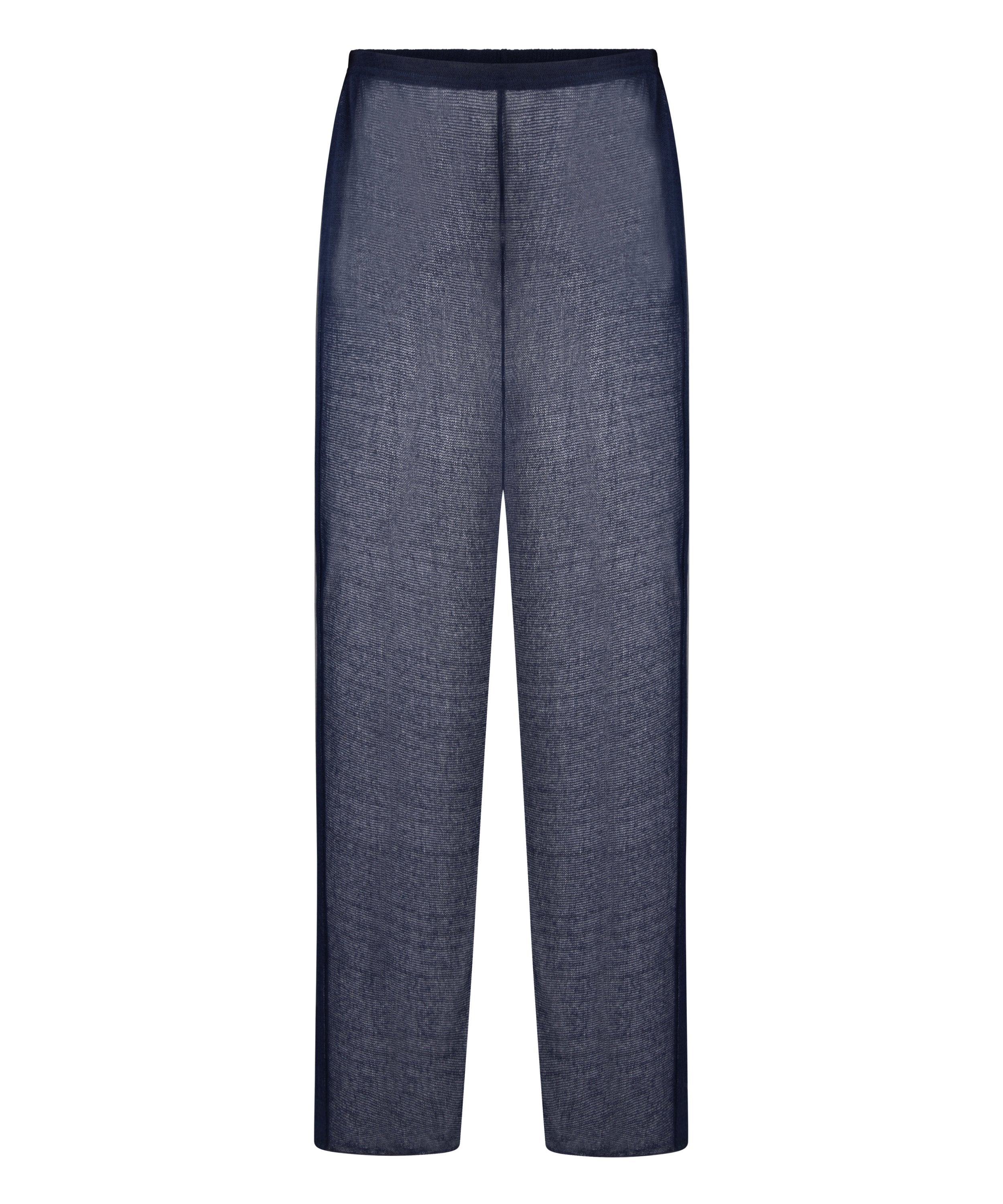 Strand-Strickhose  - Blau
