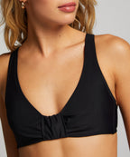 Nicht-vorgeformtes Bügel-Bikini-Top Luxe  - Schwarz