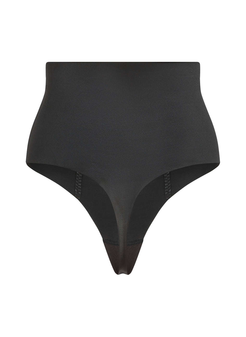 Formender Scuba-Tanga mit hoher Taille  - Schwarz