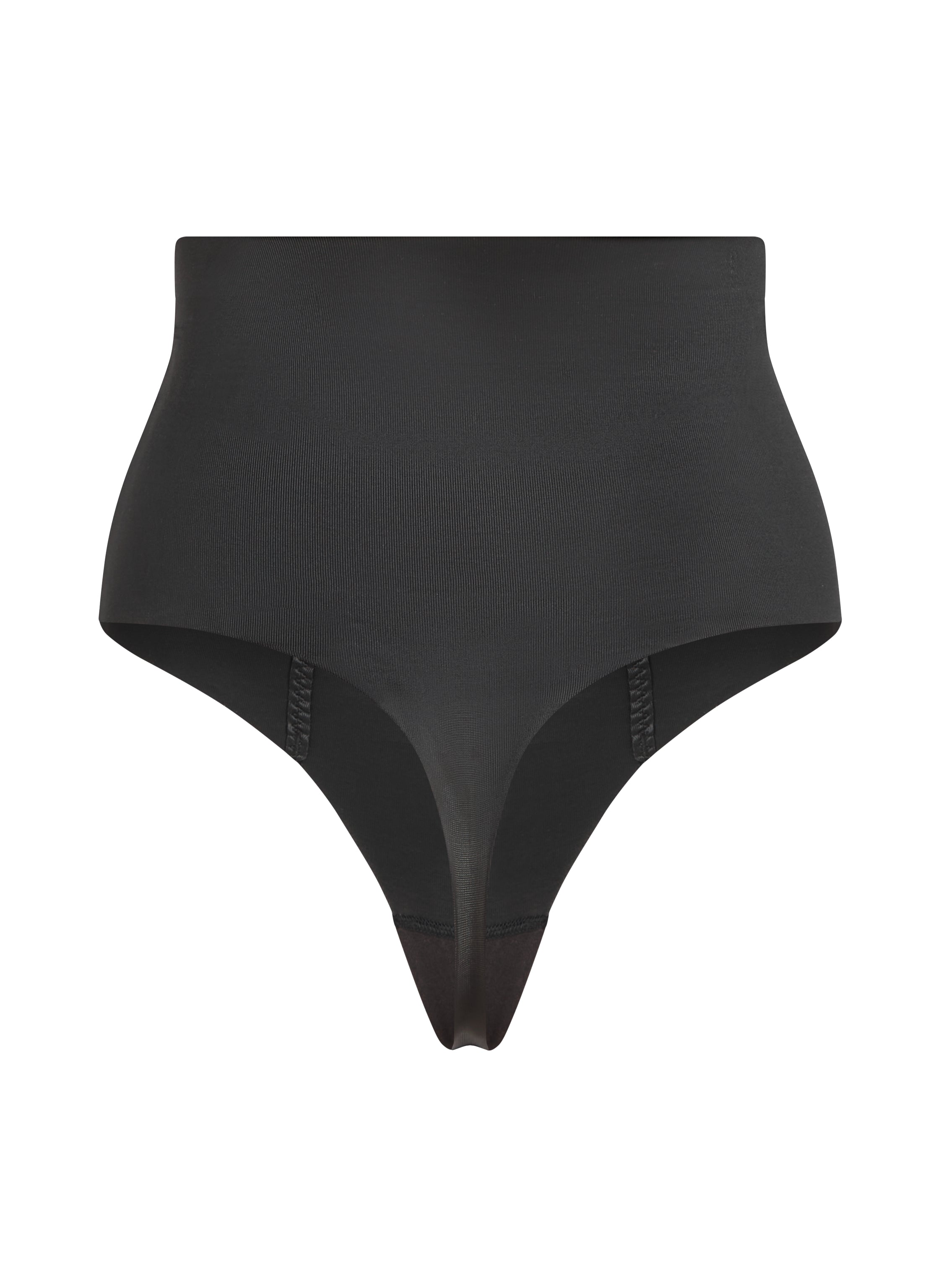 Formender Scuba-Tanga mit hoher Taille  - Schwarz