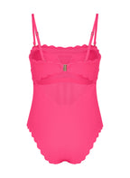 Badeanzug Bandeau Scallop  - Rosa