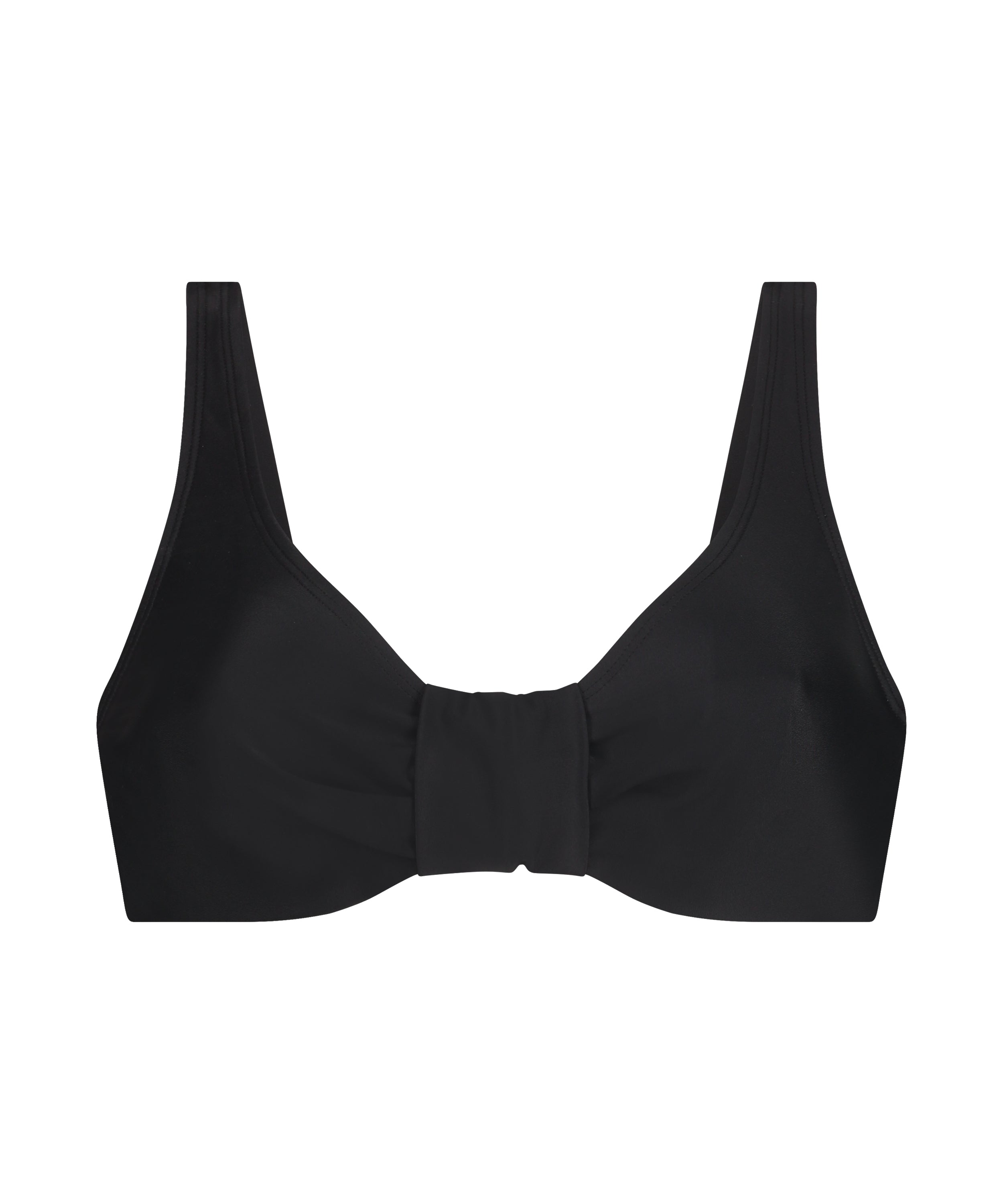 Nicht-vorgeformtes Bügel-Bikini-Top Luxe  - Schwarz