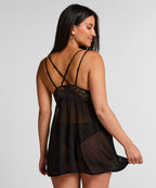 Babydoll Beatriz  - Schwarz