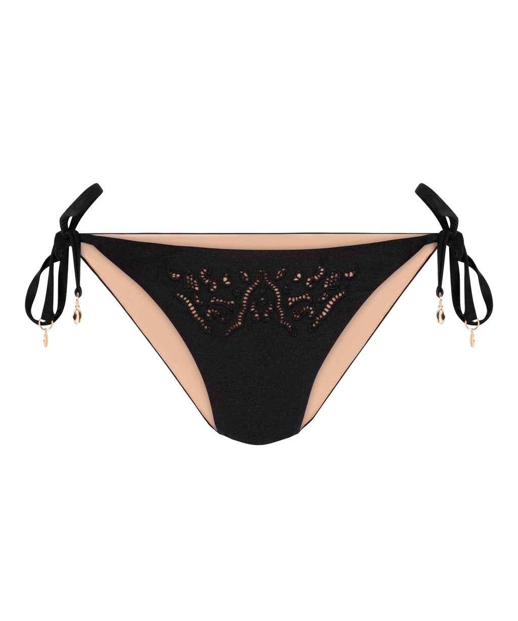 Boho Freches Bikiniunterteil  - Schwarz