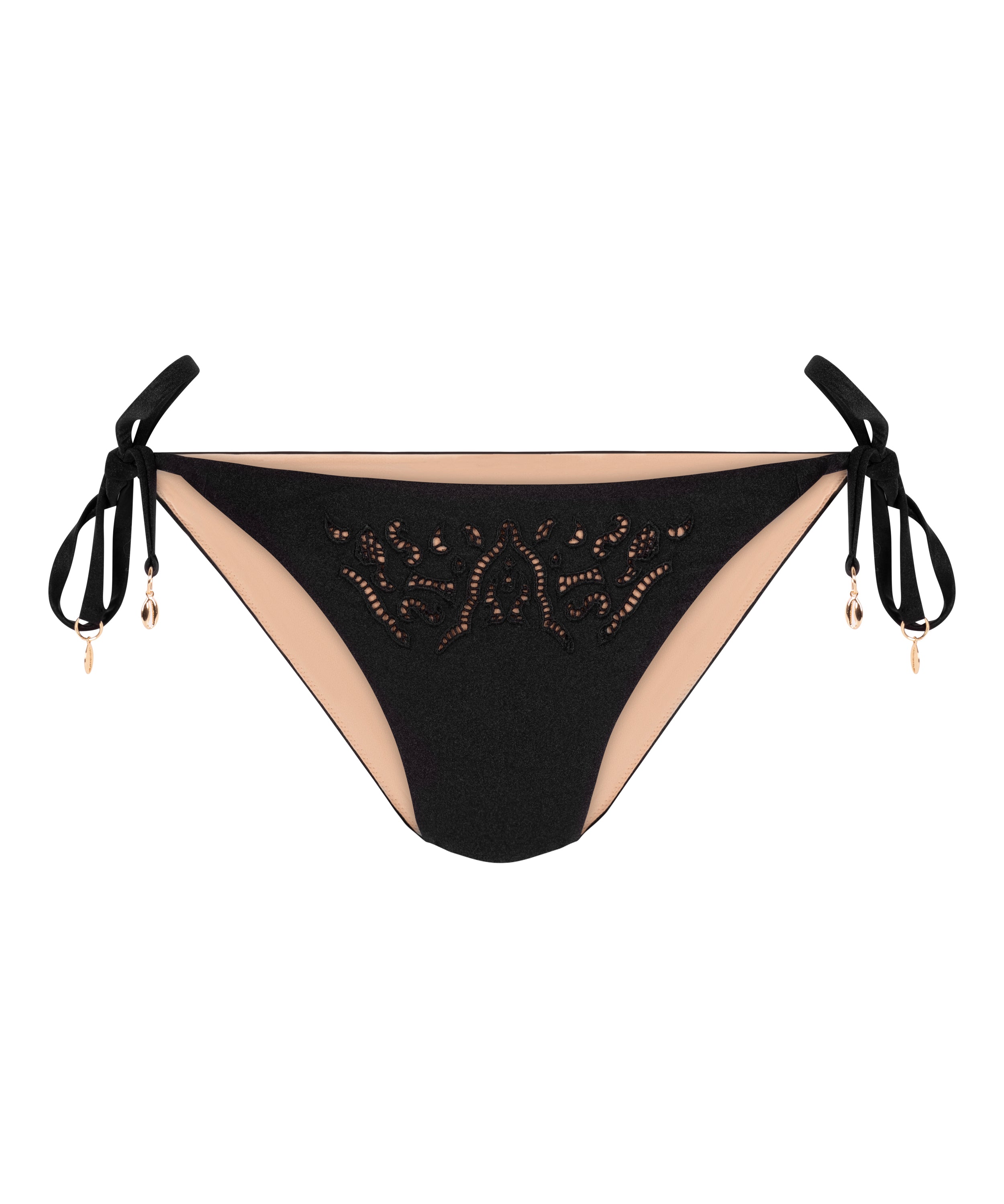 Boho Freches Bikiniunterteil  - Schwarz