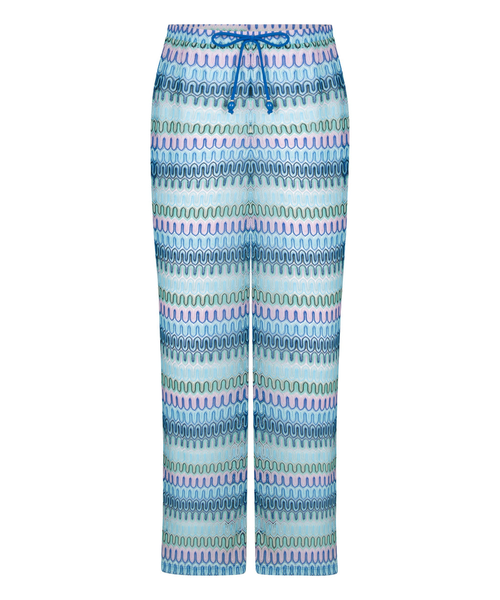 Cali Crochet Hose  - Blau