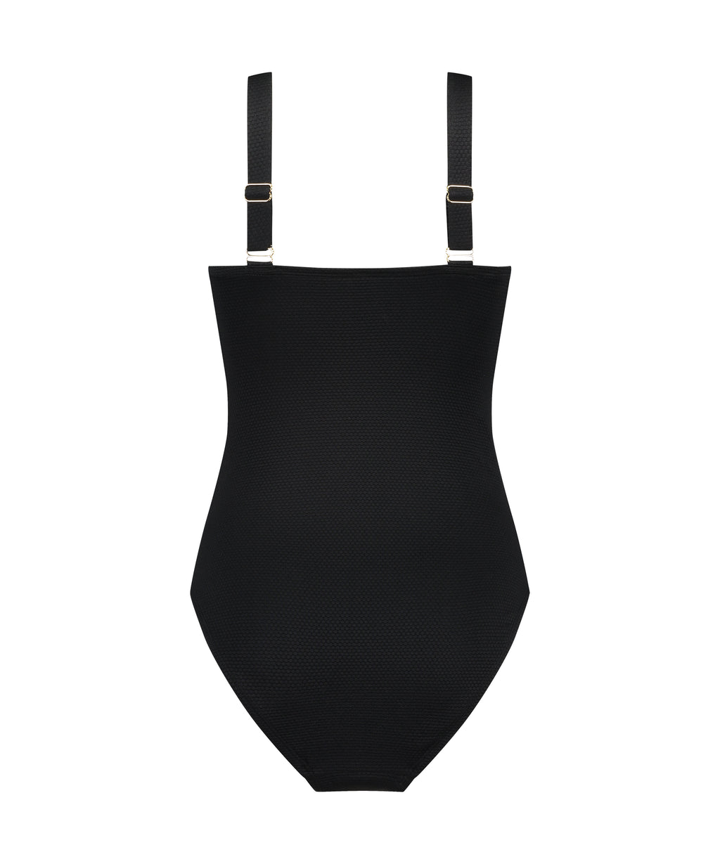 Badeanzug Scallop  - Schwarz
