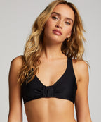 Nicht-vorgeformtes Bügel-Bikini-Top Luxe  - Schwarz