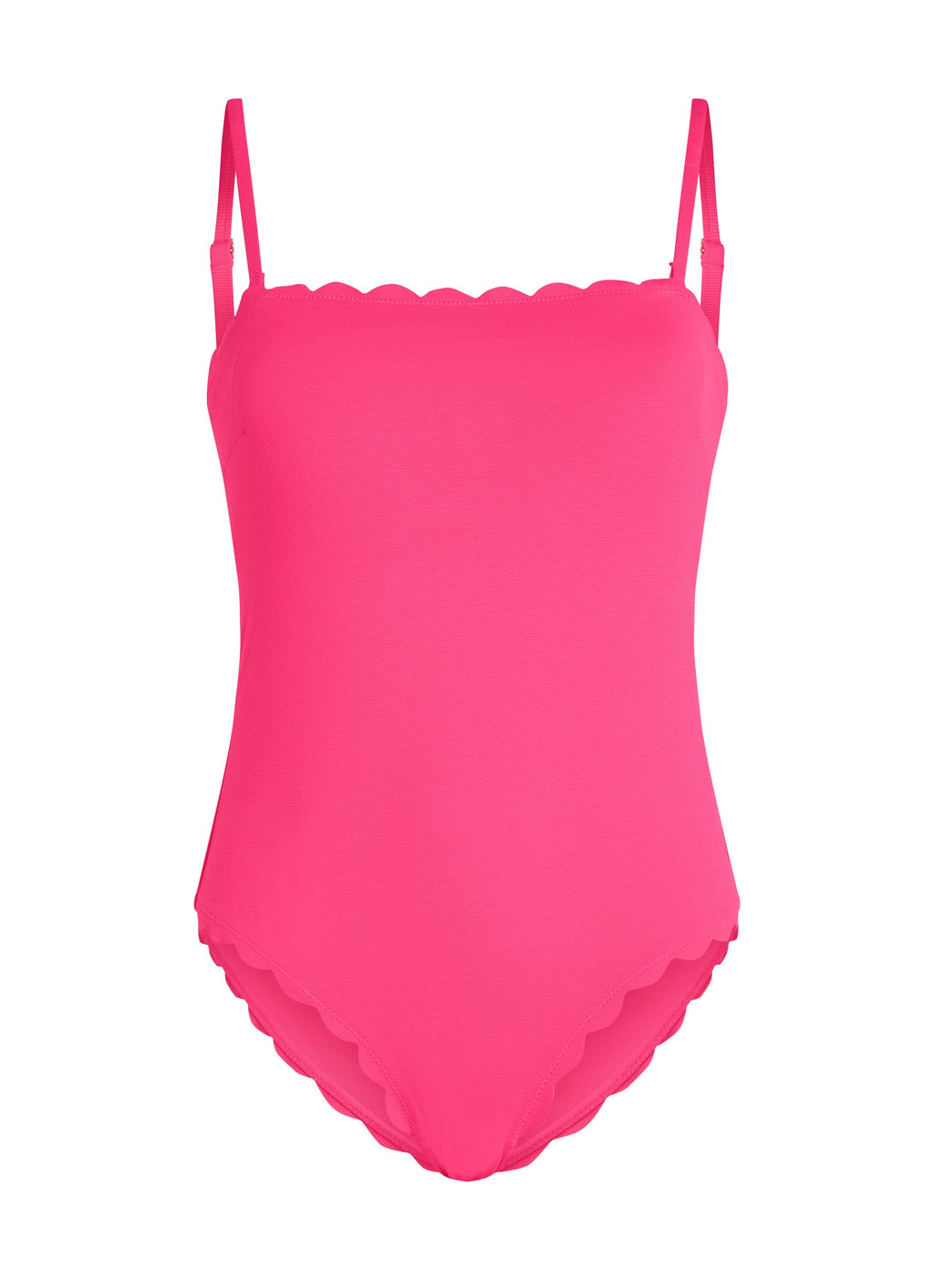 Badeanzug Bandeau Scallop  - Rosa