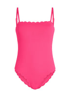 Badeanzug Bandeau Scallop  - Rosa