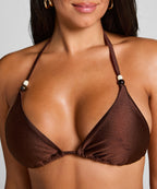 Triangel-Bikinioberteil Kallua  - Braun
