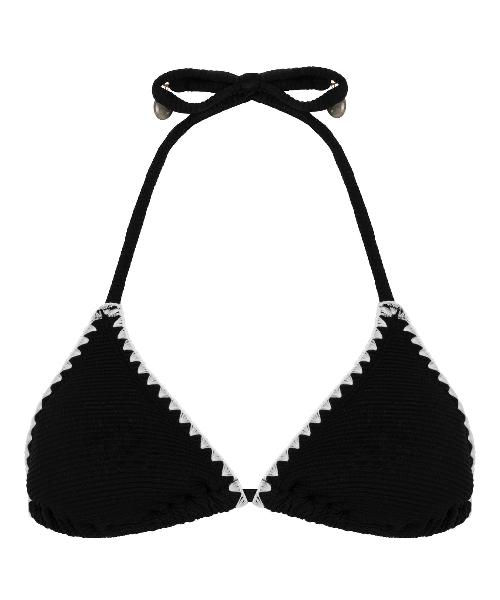 Triangel-Bikinioberteil Kenya  - Schwarz