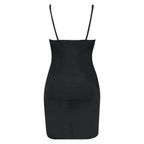 Formendes Scuba Kleid  - Schwarz